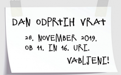 Dan odprtih vrat 2019: Leonardo da Vinci bo skupna točka vseh delavnic