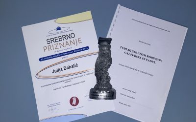 Julija Dahalić srebrna na Srečanju mladih raziskovalcev Slovenije