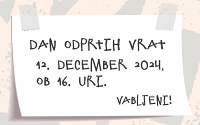 Dan odprtih vrat: 12. december 2024